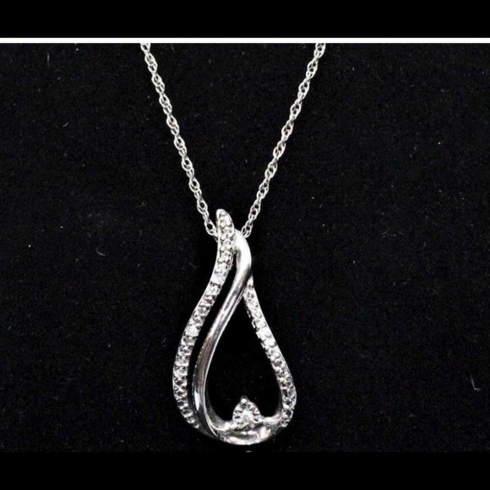 Sterling Silver Diamond Accent Pendant
